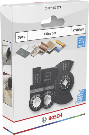 Bosch flīzēšanas asmeņu komplekts, 3 gab.